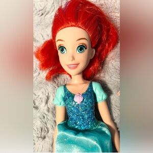 DISNEY LITTLE MERMAID LOT - w/ Ariel & PVC Figurines Ariel, Sebastian & Flouder